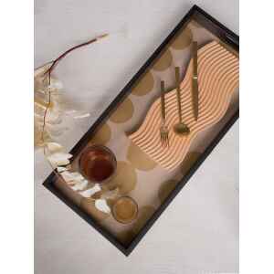 收藏 | 玩具 | 小物, 比利時原木實木家具｜Ethnicraft, 當代設計家具, Notre Monde 美國輕奢家飾 雨落古箋芥黃玻璃長托盤-18