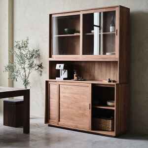 高櫃, 書架書櫃, Mountain Living 家具系列, 極簡設計家具 Cello 玻璃餐櫃-35