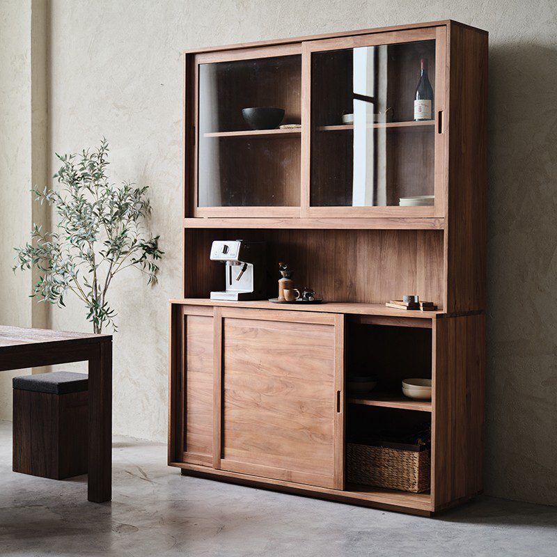 高櫃, 書架書櫃, Mountain Living 家具系列, 極簡設計家具 Cello 玻璃餐櫃-9