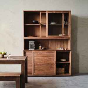 高櫃, 書架書櫃, Mountain Living 家具系列, 極簡設計家具 Cello 玻璃餐櫃-36