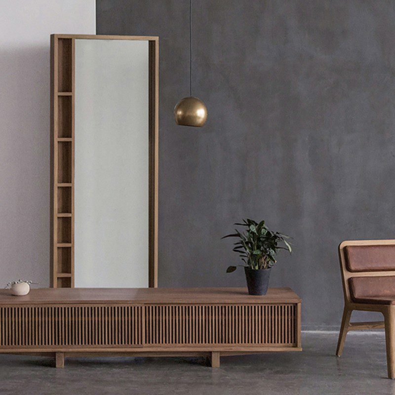 鏡子 | 屏風, Air Division 新加坡獲獎實木家具, 當代設計家具 Reflect 長鏡-9