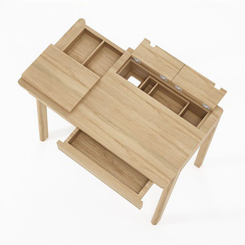 梳妝台, 實木書桌, Karpenter 義大利設計家具, 北歐家具 | Vintage Circa17 多格收納書桌-17