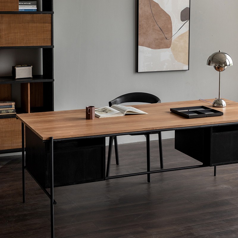 實木書桌, 比利時原木實木家具｜Ethnicraft, 當代設計家具 Oscar 書桌-18