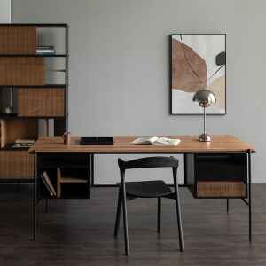 實木書桌, 比利時原木實木家具｜Ethnicraft, 當代設計家具 Oscar 書桌-30