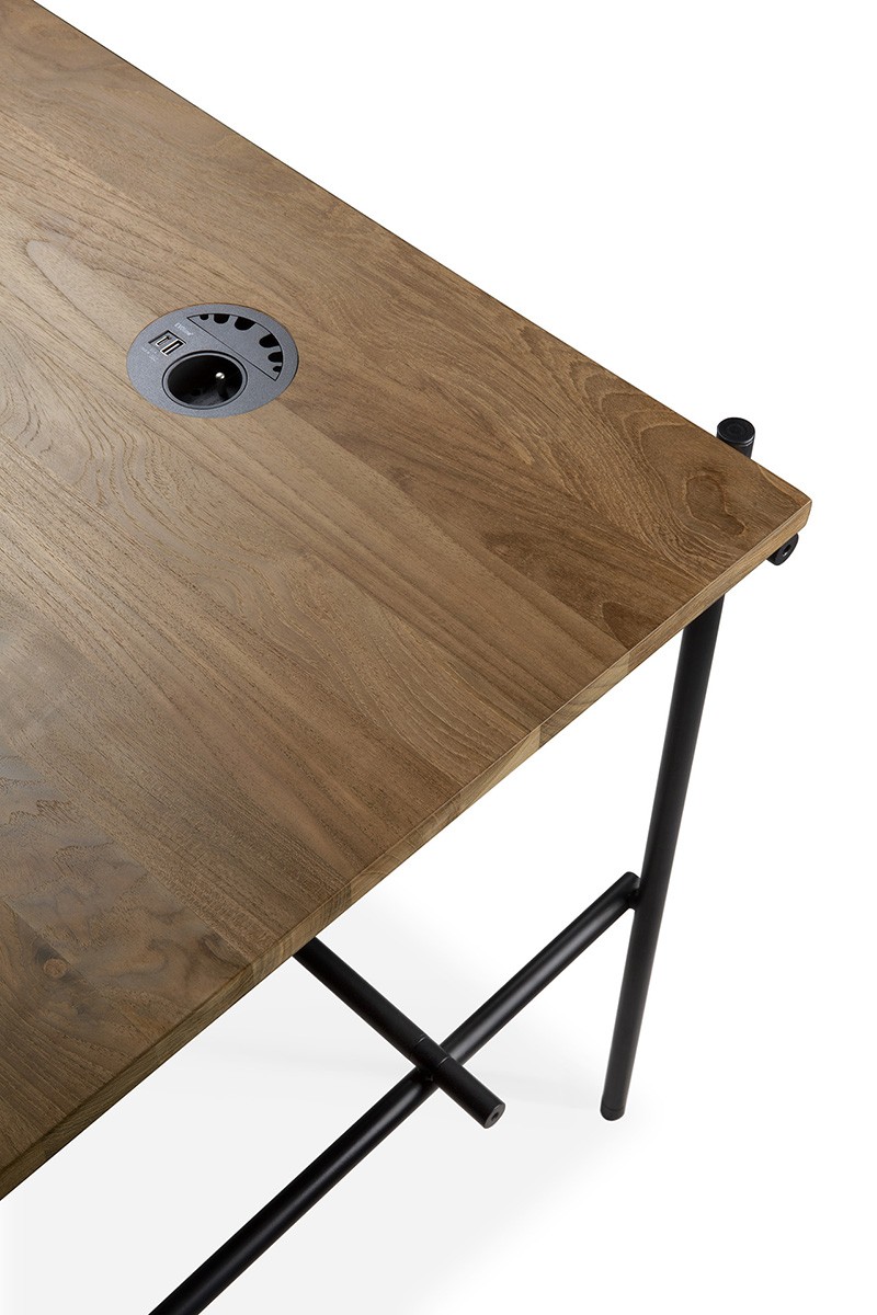 實木書桌, 比利時原木實木家具｜Ethnicraft, 當代設計家具 Oscar 書桌-15