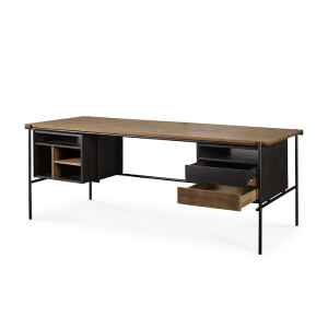 實木書桌, 比利時原木實木家具｜Ethnicraft, 當代設計家具 Oscar 書桌-34