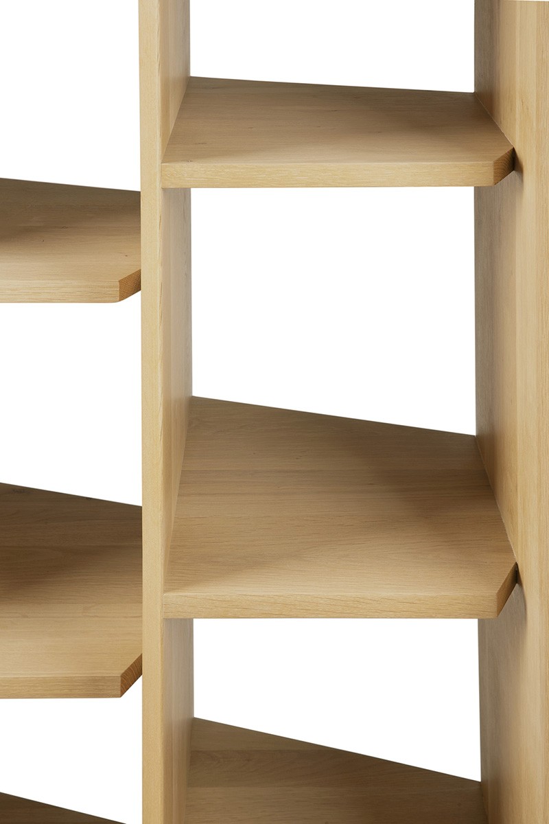 高櫃, 書架書櫃, 比利時原木實木家具｜Ethnicraft, 極簡設計家具 Stairs Rack 雙面穿透儲物櫃-13