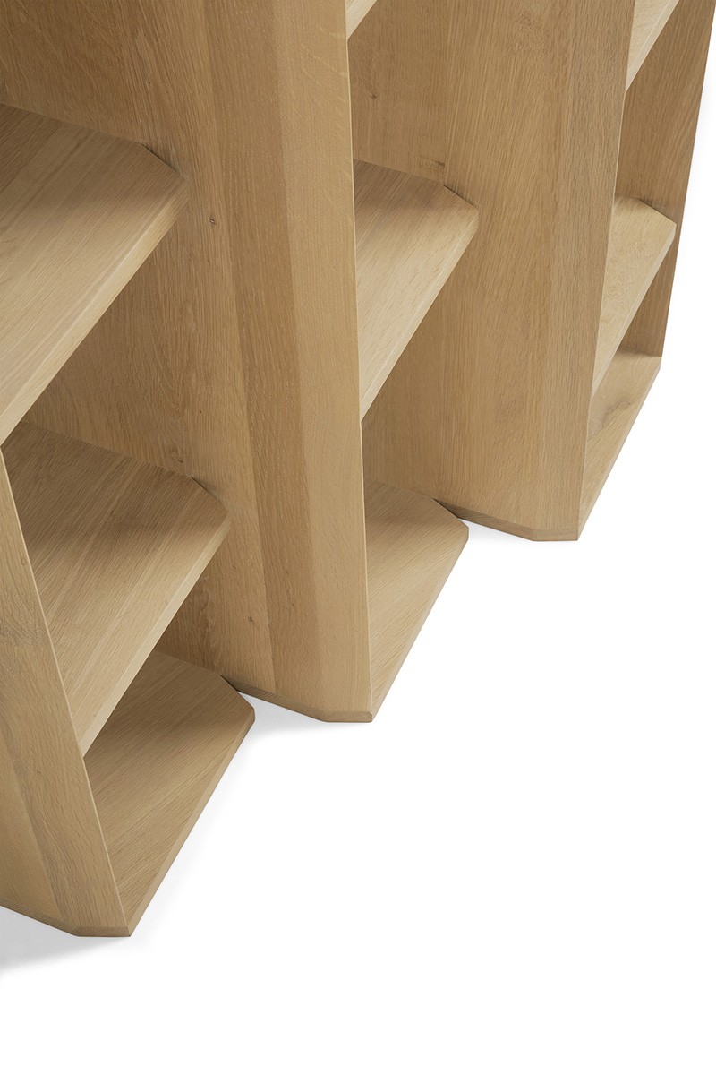 高櫃, 書架書櫃, 比利時原木實木家具｜Ethnicraft, 極簡設計家具 Stairs Rack 雙面穿透儲物櫃-14