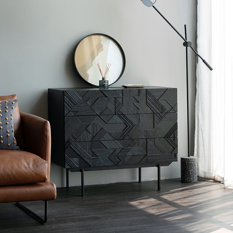 睡個好覺吧！Have a Sweet Dream, 邊櫃, 斗櫃, 比利時原木實木家具｜Ethnicraft, 當代設計家具 Graphic 幾何斗櫃-9