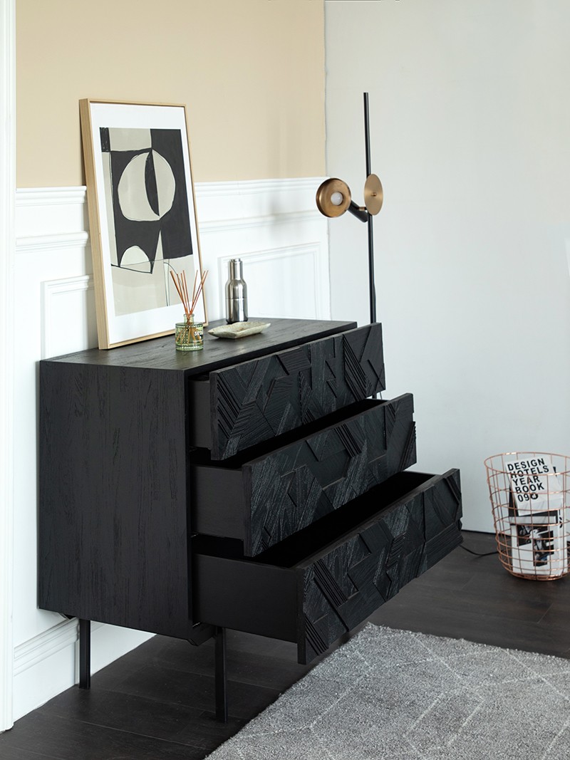 睡個好覺吧！Have a Sweet Dream, 邊櫃, 斗櫃, 比利時原木實木家具｜Ethnicraft, 當代設計家具 Graphic 幾何斗櫃-14