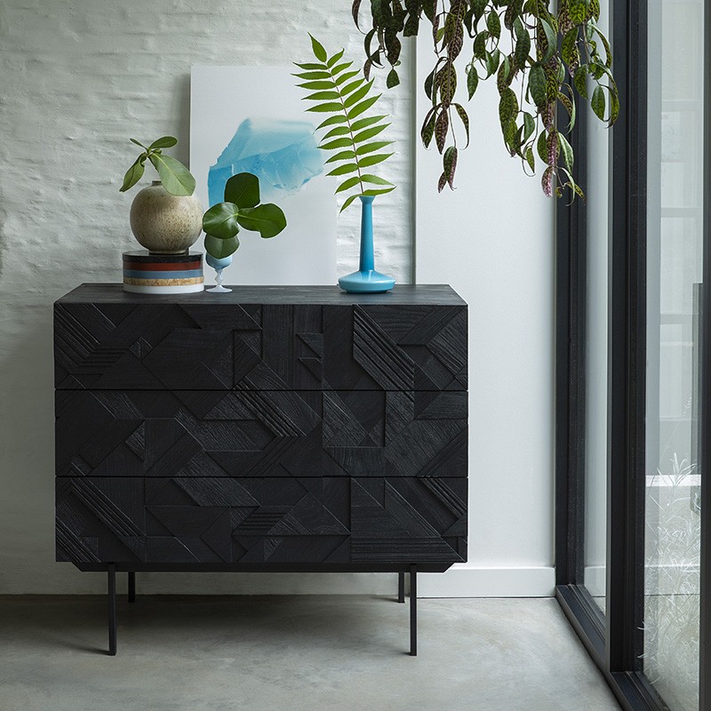 睡個好覺吧！Have a Sweet Dream, 邊櫃, 斗櫃, 比利時原木實木家具｜Ethnicraft, 當代設計家具 Graphic 幾何斗櫃-17