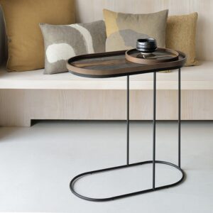 收藏 | 玩具 | 小物, 比利時原木實木家具｜Ethnicraft, 當代設計家具, Notre Monde 美國輕奢家飾 Bronze Organic  玻璃橢圓托盤-16