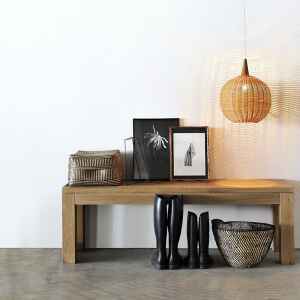 Straight 橡木長凳