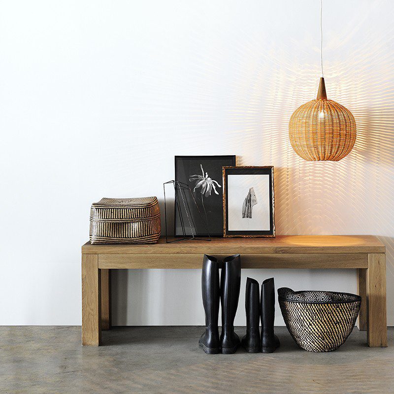 玄關, 長凳, 書桌椅, 比利時原木實木家具｜Ethnicraft, 極簡設計家具 Straight 橡木長凳-9