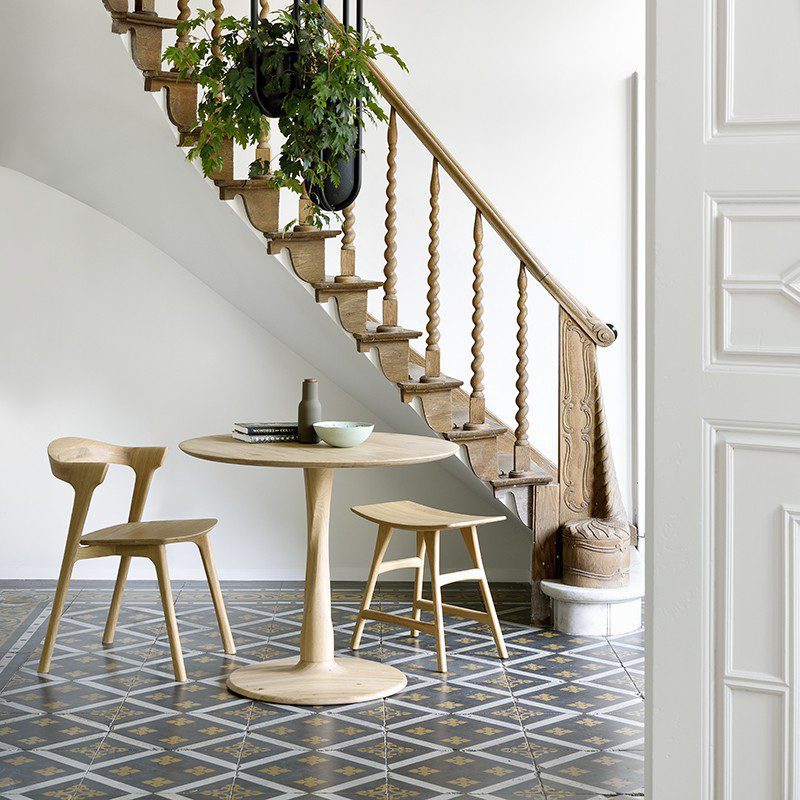 餐椅, 比利時原木實木家具｜Ethnicraft, 極簡設計家具 Osso 椅凳-11