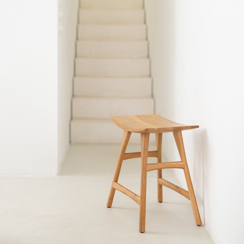 餐椅, 比利時原木實木家具｜Ethnicraft, 極簡設計家具 Osso 椅凳-9