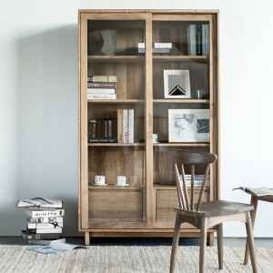 Wave 玻璃拉門書櫃／展示櫃