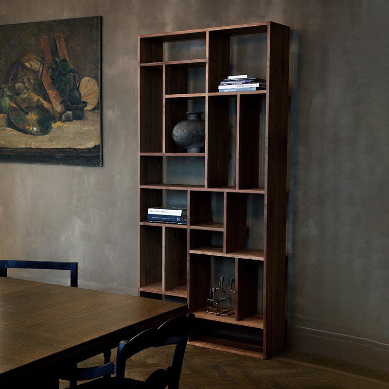 玄關, 高櫃, 書架書櫃, 比利時原木實木家具｜Ethnicraft, 當代設計家具 M Rack 幾何解構高櫃 (L)-10