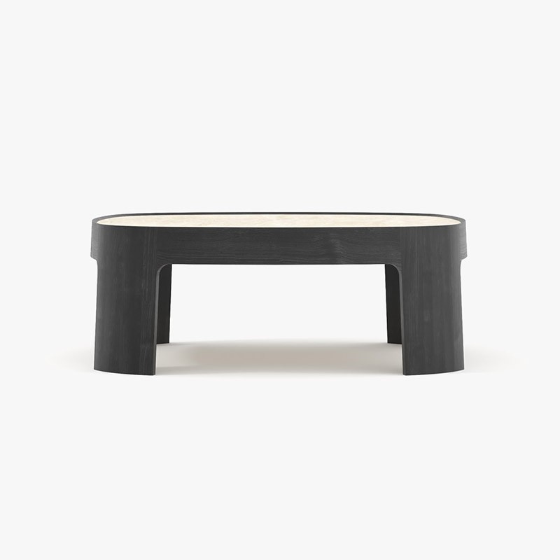 咖啡桌, Air Division 新加坡獲獎實木家具, 當代設計家具 Oasis 洞石咖啡桌-10