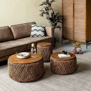 咖啡桌, dBodhi 工業風家具, 靈魂老柚木家具 Knut 咖啡桌組-43