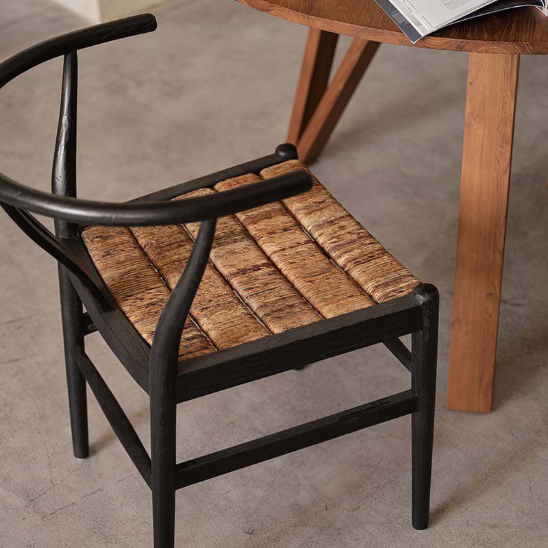 餐椅, 書桌椅, dBodhi 工業風家具, 靈魂老柚木家具 Caterpillar Twin 原野編織餐椅-13
