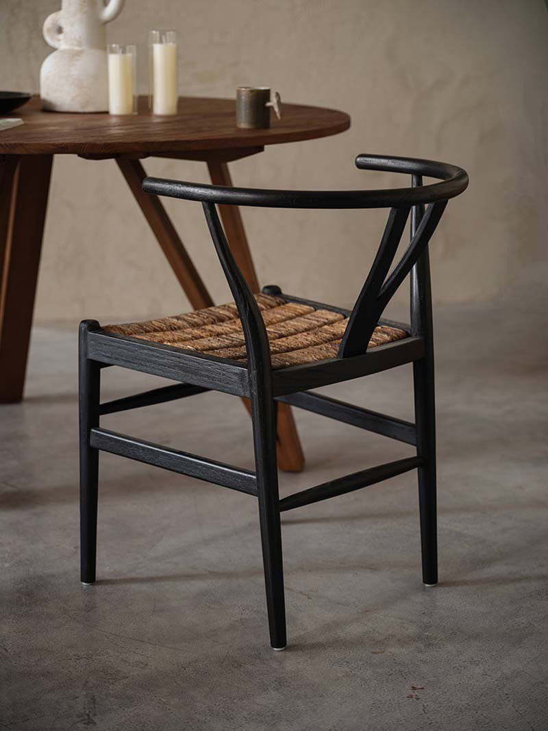 餐椅, 書桌椅, dBodhi 工業風家具, 靈魂老柚木家具 Caterpillar Twin 原野編織餐椅-14