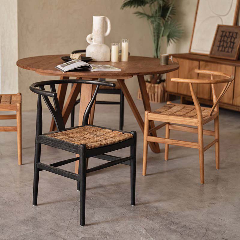 餐椅, 書桌椅, dBodhi 工業風家具, 靈魂老柚木家具 Caterpillar Twin 原野編織餐椅-9