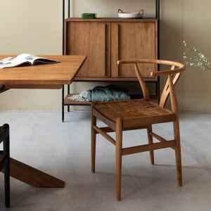 餐椅, 書桌椅, dBodhi 工業風家具, 靈魂老柚木家具 Caterpillar Twin 原野編織餐椅-20