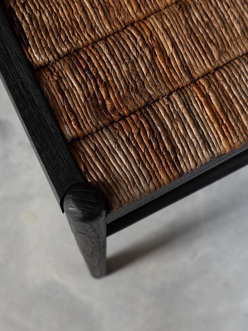 餐椅, 書桌椅, dBodhi 工業風家具, 靈魂老柚木家具 Caterpillar Twin 原野編織餐椅-16