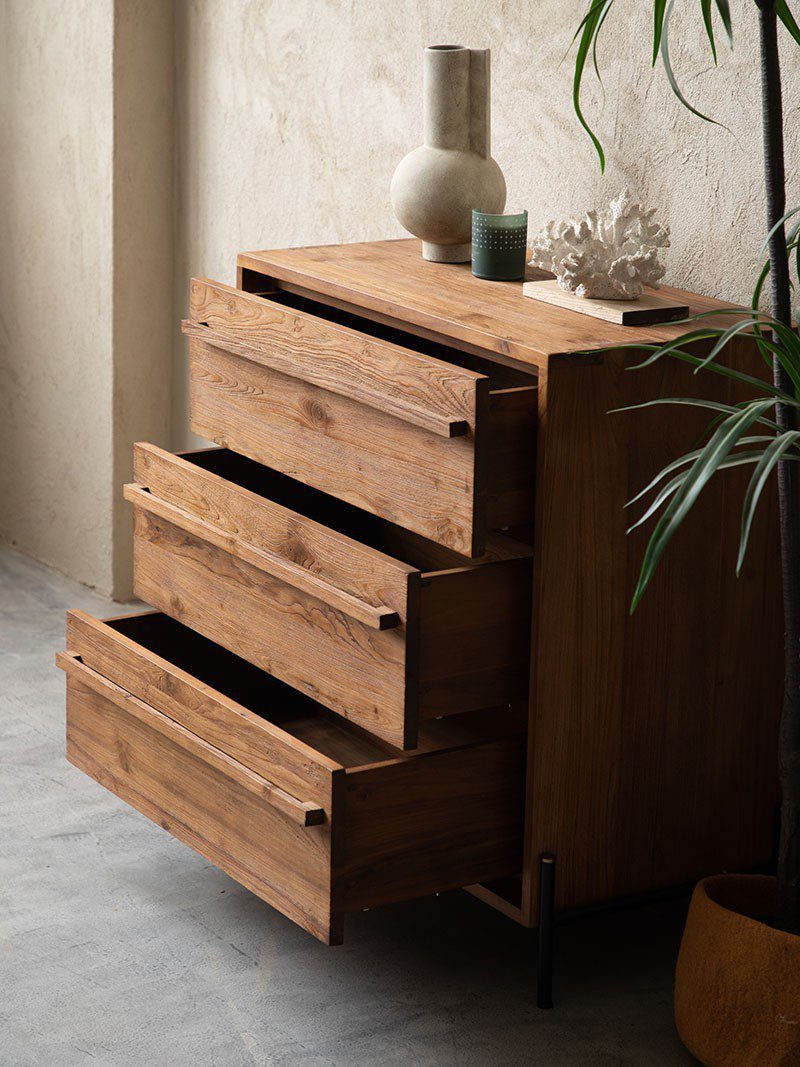 睡個好覺吧！Have a Sweet Dream, 邊櫃, 斗櫃, dBodhi 工業風家具, 靈魂老柚木家具 Outline 斗櫃-11