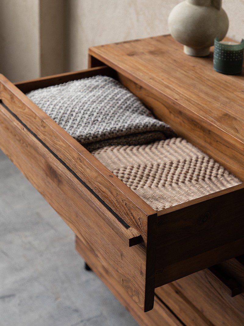 睡個好覺吧！Have a Sweet Dream, 邊櫃, 斗櫃, dBodhi 工業風家具, 靈魂老柚木家具 Outline 斗櫃-12