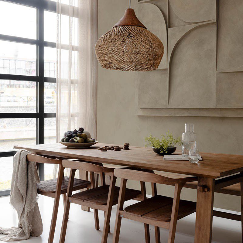 實木餐桌, 實木書桌, dBodhi 工業風家具, 靈魂老柚木家具 Artisan 懷舊簡約餐桌-11