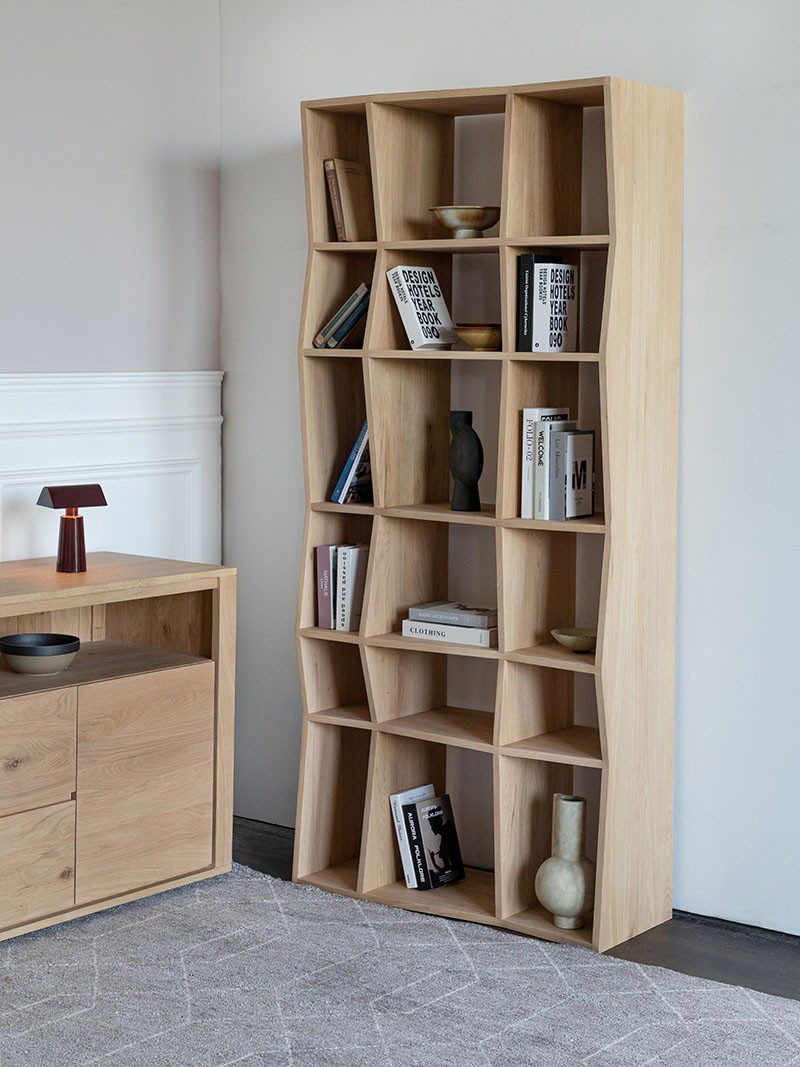 玄關, 高櫃, 書架書櫃, 比利時原木實木家具｜Ethnicraft, 當代設計家具 Z Rack 展示壁面櫃-11