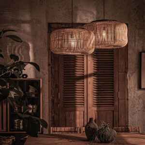 Bucket 藤編吊燈燈罩-原色(電線另配)