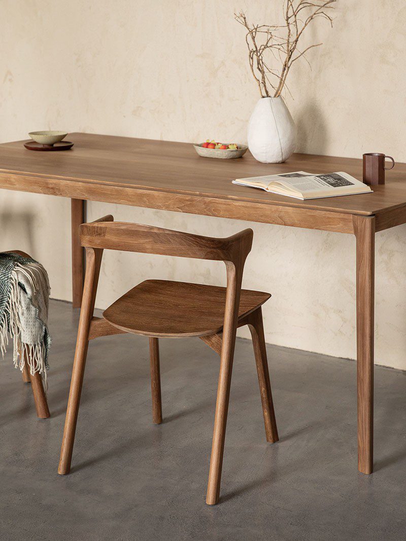 餐椅, 書桌椅, 比利時原木實木家具｜Ethnicraft, 極簡設計家具 Bok 餐椅-13