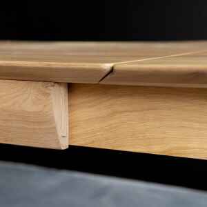 實木餐桌, 比利時原木實木家具｜Ethnicraft, 極簡設計家具, 當代設計家具 Bok 側開滑軌延伸餐桌-29