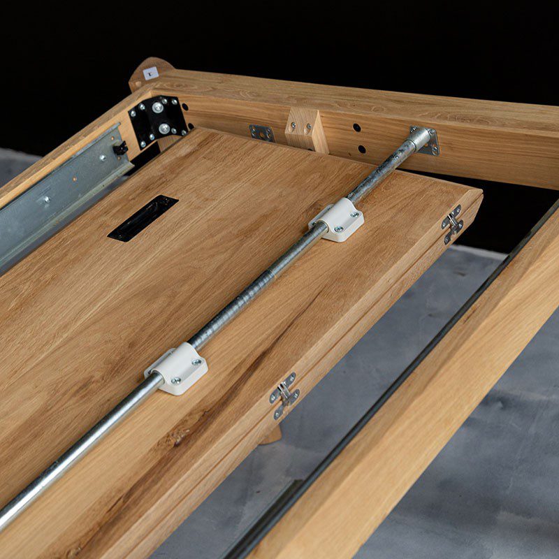 實木餐桌, 比利時原木實木家具｜Ethnicraft, 極簡設計家具, 當代設計家具 Bok 側開滑軌延伸餐桌-18