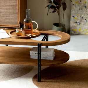 Coco 寧靜韶光楕圓雙層茶几