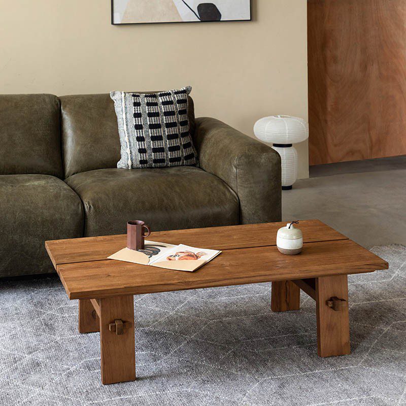 咖啡桌, dBodhi 工業風家具, 靈魂老柚木家具 Artisan 懷舊簡約咖啡桌-11