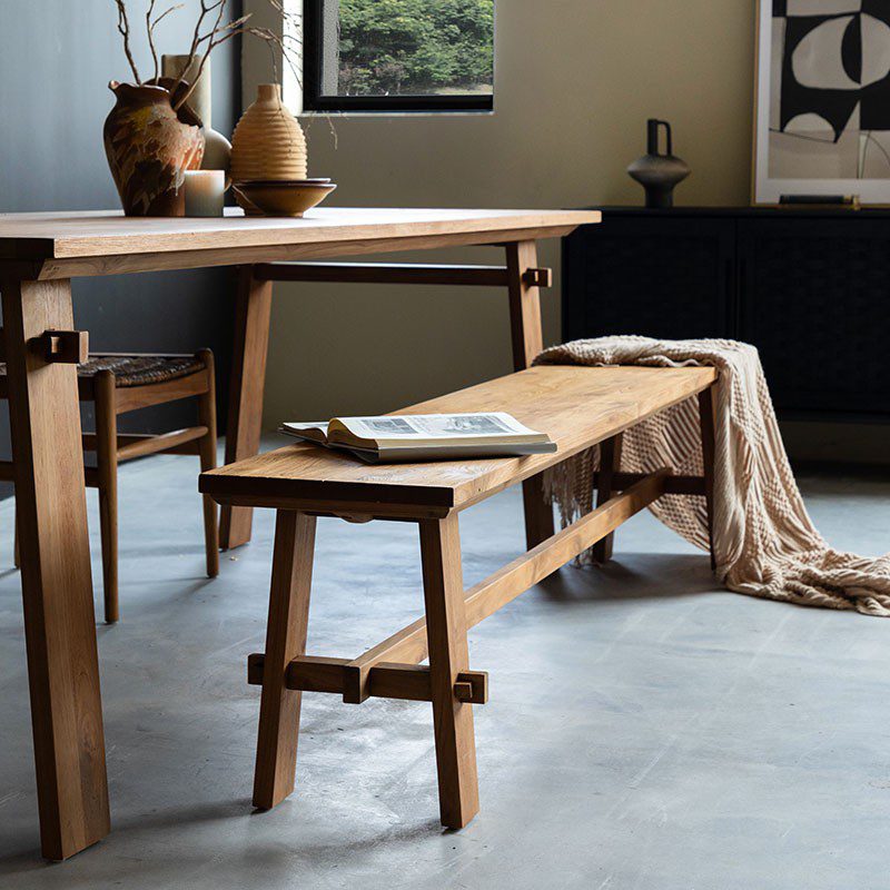 長凳, dBodhi 工業風家具, 靈魂老柚木家具 Artisan 懷舊簡約長凳-9