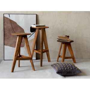 吧台, dBodhi 工業風家具, 靈魂老柚木家具 Berri 三腳中島椅-18