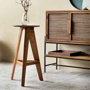 吧台, dBodhi 工業風家具, 靈魂老柚木家具 Berri 三腳中島椅-35