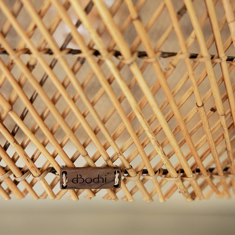 燈具, dBodhi 工業風家具, 靈魂老柚木家具 Harp 籐編吊燈燈罩-原色(電線另配)-13