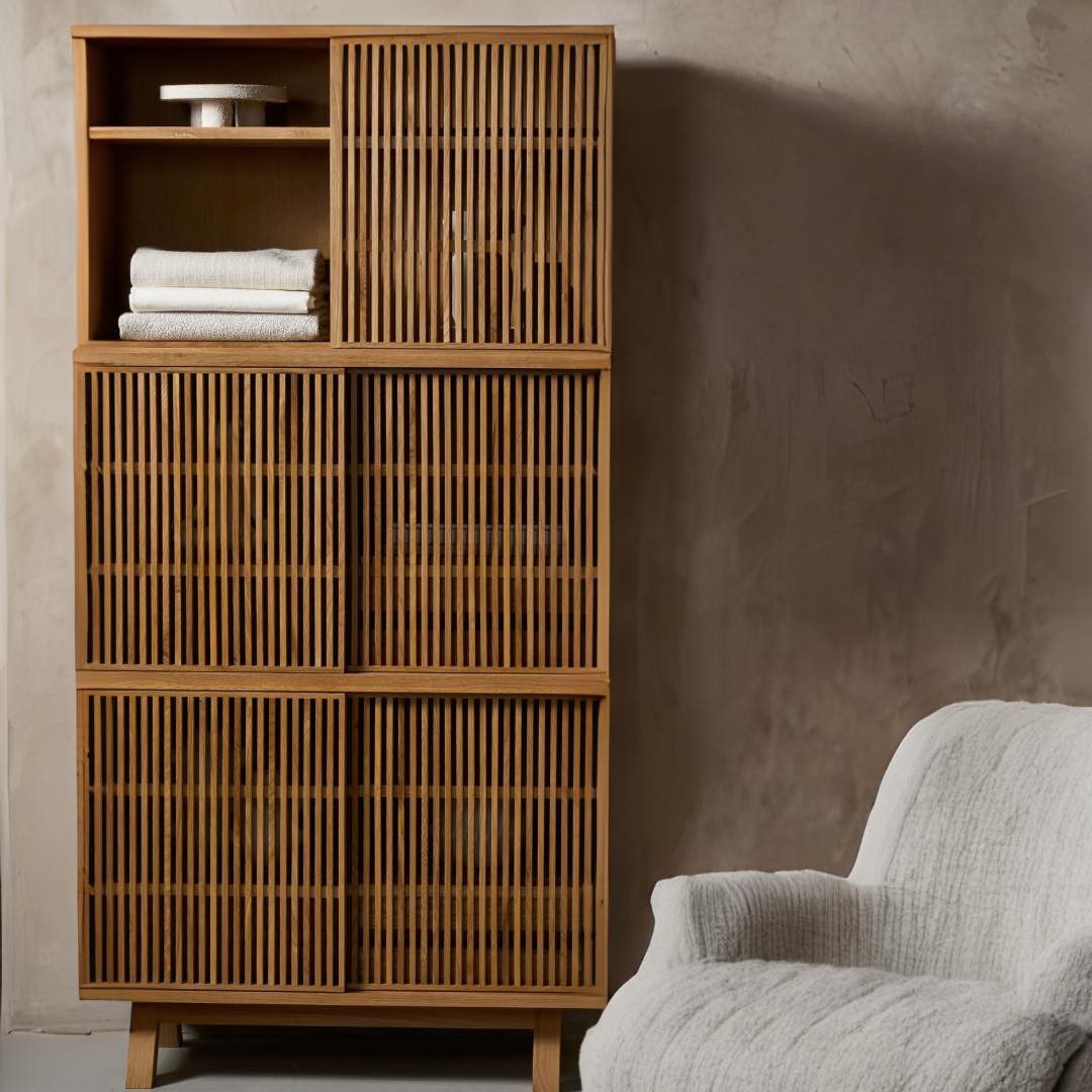 高櫃, 書架書櫃, Air Division 新加坡獲獎實木家具, 極簡設計家具 Telegramme 高櫃-9