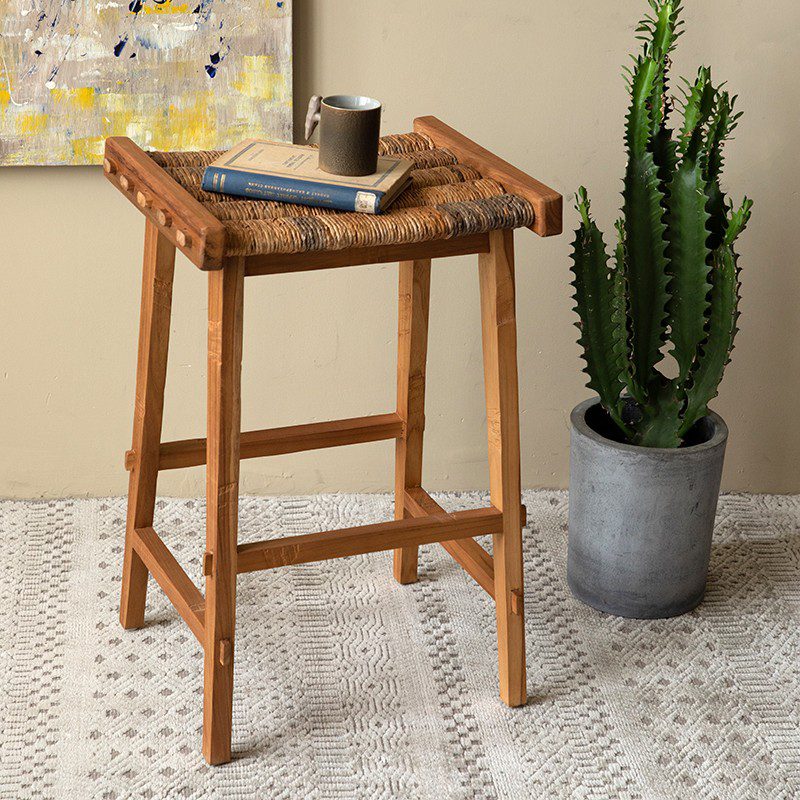 吧台, dBodhi 工業風家具, 靈魂老柚木家具 Caterpillar Flores 原野編織中島椅-10