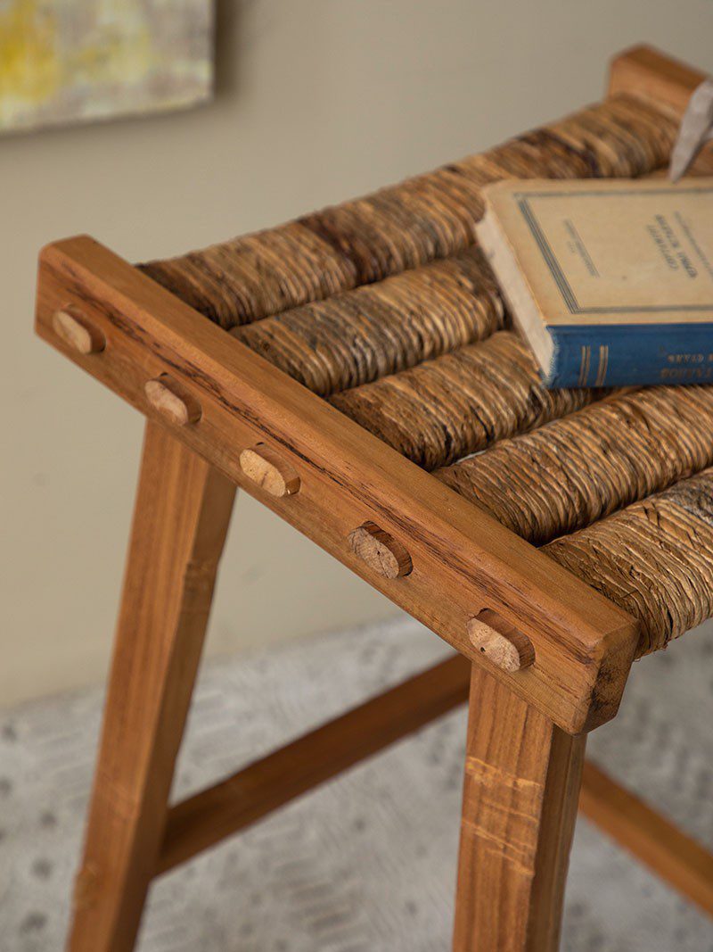 吧台, dBodhi 工業風家具, 靈魂老柚木家具 Caterpillar Flores 原野編織中島椅-13