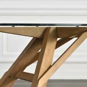 實木餐桌, 實木書桌, Air Division 新加坡獲獎實木家具, 極簡設計家具 Ark 玻璃餐桌-23