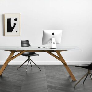 實木餐桌, 實木書桌, Air Division 新加坡獲獎實木家具, 極簡設計家具 Ark 玻璃餐桌-22