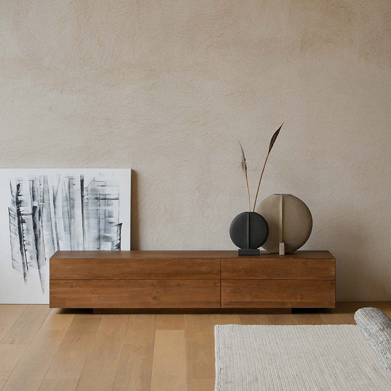 電視櫃, Air Division 新加坡獲獎實木家具, 極簡設計家具 Crater 電視櫃-9