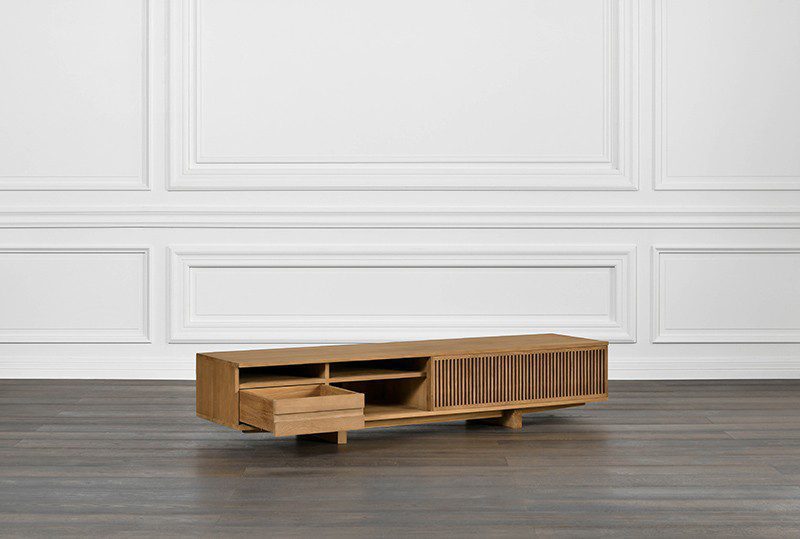 電視櫃, Air Division 新加坡獲獎實木家具, 極簡設計家具 Telegramme 電視櫃-15